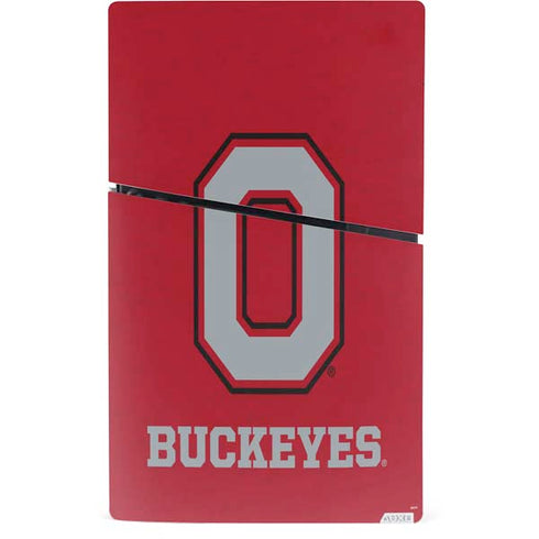 Ohio State University OSU O PS5 Slim Digital Edition Bundle Skin