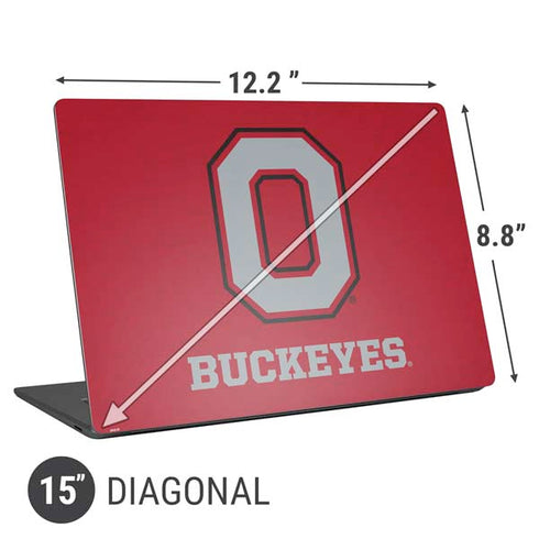 Ohio State University OSU O Universal Laptop 15in (12.2 x 8.8in) Skin