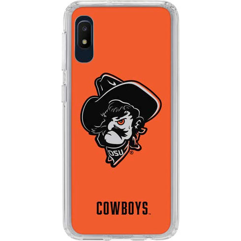 Oklahoma State University OSU Basketball Galaxy A10e Clear Case