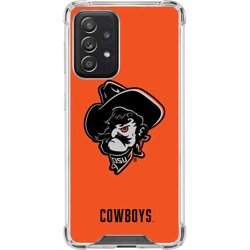Oklahoma State University OSU Basketball Galaxy A52 5G Clear Case