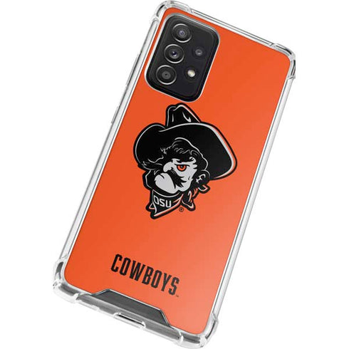 Oklahoma State University OSU Basketball Galaxy A52 5G Clear Case