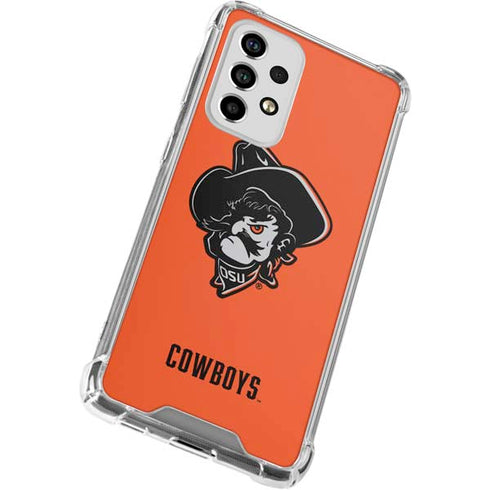 Oklahoma State University OSU Basketball Galaxy A53 5G Clear Case
