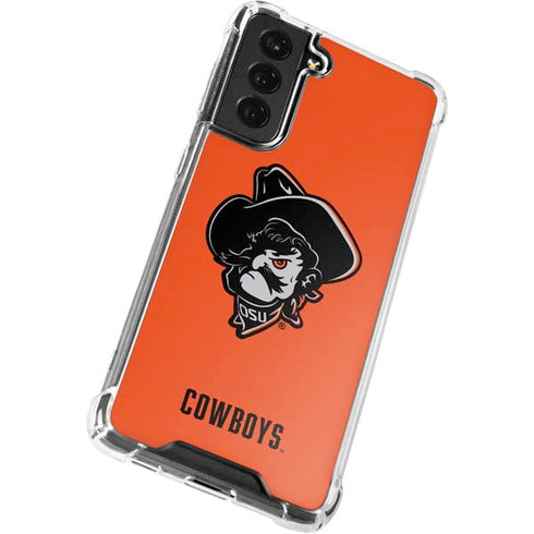 Oklahoma State University OSU Basketball Galaxy S21 FE Clear Case