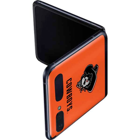 Oklahoma State University OSU Basketball Galaxy Z Flip Skin