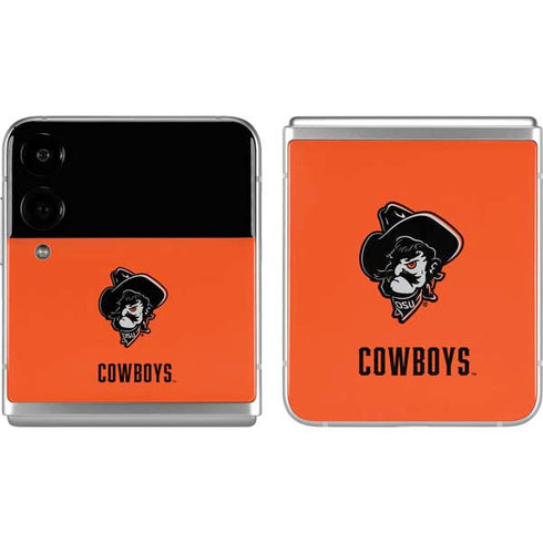 Oklahoma State University OSU Basketball Galaxy Z Flip4 5G Skin