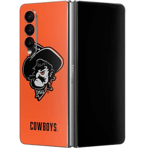 Oklahoma State University OSU Basketball Galaxy Z Fold4 5G Skin