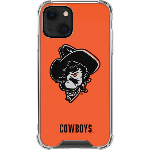 Oklahoma State University OSU Basketball iPhone 14 Plus Clear Case
