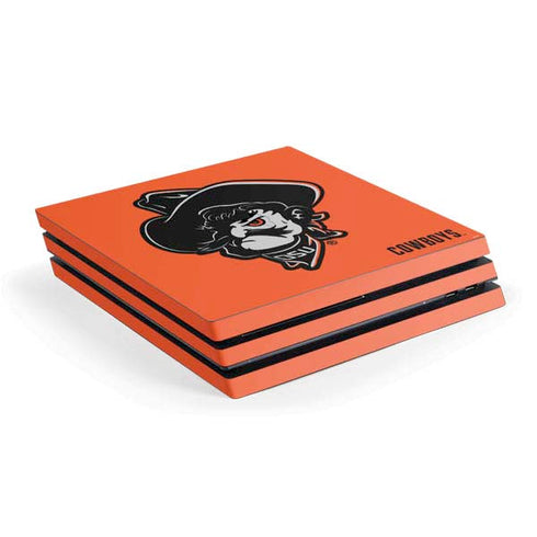 Oklahoma State University OSU Basketball PS4 Pro Console Skin