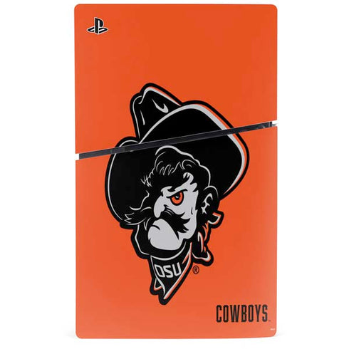 Oklahoma State University OSU Basketball PS5 Slim Digital Edition Console Skin