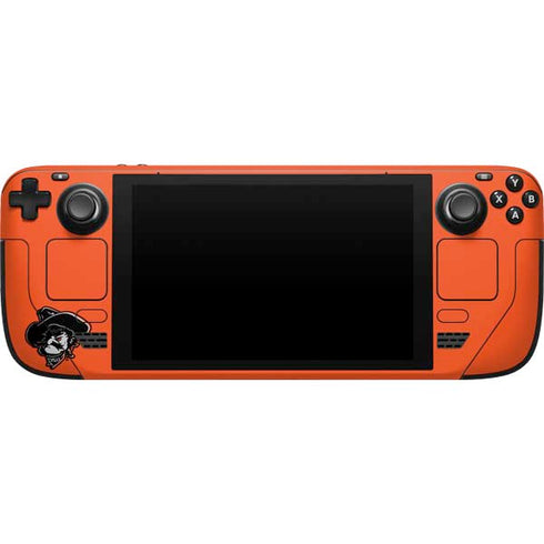 Oklahoma State University OSU Basketball Steam Deck Handheld Gaming Computer Skin