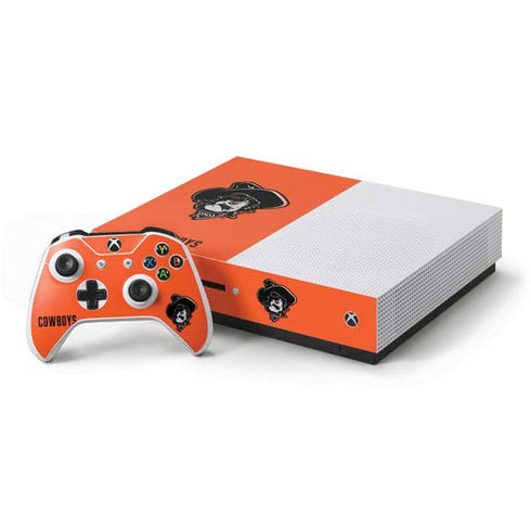 Oklahoma State University OSU Basketball Xbox One S Console and Controller Bundle Skin