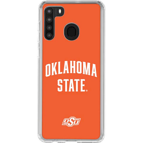 Oklahoma State University OSU Cowboys Basketball Galaxy A21 Clear Case