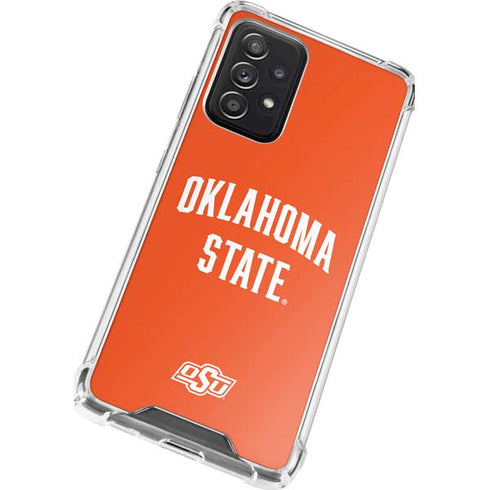 Oklahoma State University OSU Cowboys Basketball Galaxy A52 5G Clear Case