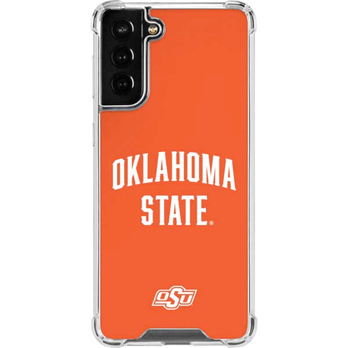 Oklahoma State University OSU Cowboys Basketball Galaxy S21 FE Clear Case