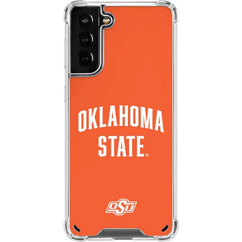 Oklahoma State University OSU Cowboys Basketball Galaxy S21 Plus 5G Clear Case