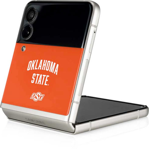 Oklahoma State University OSU Cowboys Basketball Galaxy Z Flip4 5G Skin