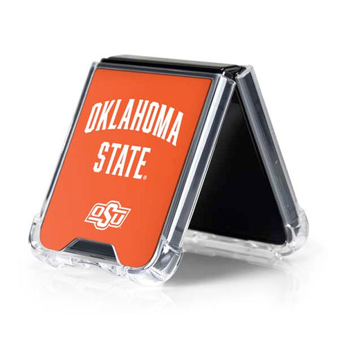 Oklahoma State University OSU Cowboys Basketball Galaxy Z Flip5 5G Clear Case
