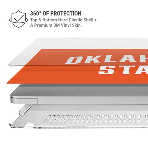 Oklahoma State University OSU Cowboys Basketball MacBook Pro 15in (2016-19) Case plus Skin