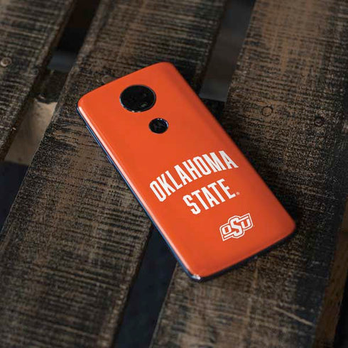 Oklahoma State University OSU Cowboys Basketball Moto E5 Plus Skin