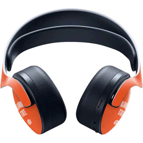 Oklahoma State University OSU Cowboys Basketball PULSE 3D Wireless Headset for PS5 Skin