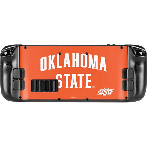 Oklahoma State University OSU Cowboys Basketball Steam Deck Handheld Gaming Computer Skin
