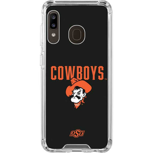Oklahoma State University OSU Ride Em Cowboy Galaxy A30 Clear Case