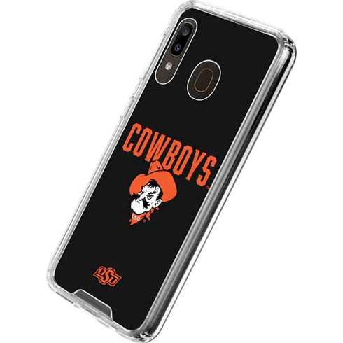 Oklahoma State University OSU Ride Em Cowboy Galaxy A30 Clear Case