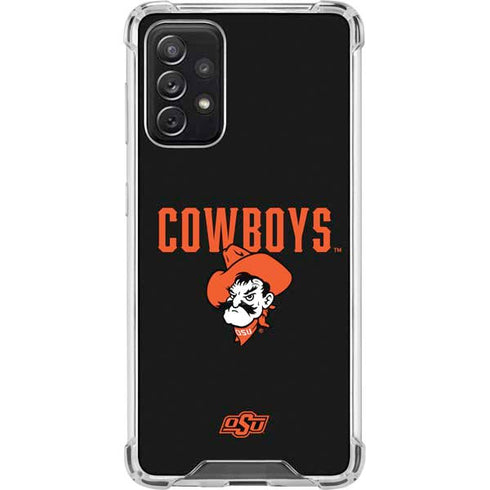 Oklahoma State University OSU Ride Em Cowboy Galaxy A72 5G Clear Case