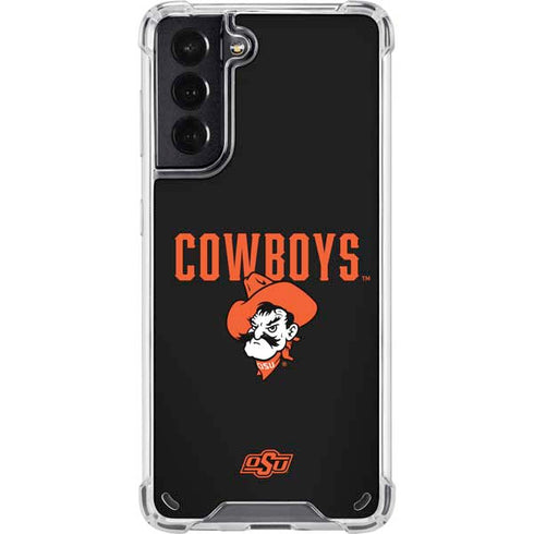 Oklahoma State University OSU Ride Em Cowboy Galaxy S21 5G Clear Case