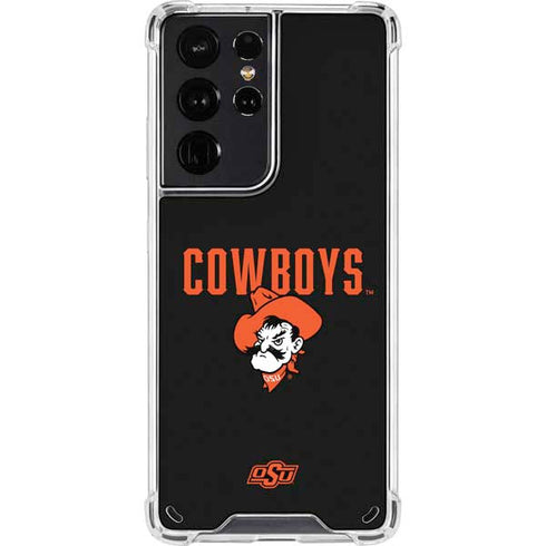 Oklahoma State University OSU Ride Em Cowboy Galaxy S21 Ultra 5G Clear Case