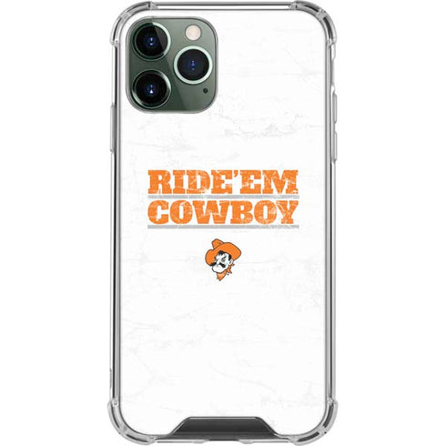 Oklahoma State University OSU Ride Em Cowboy iPhone 11 Pro Max Clear Case