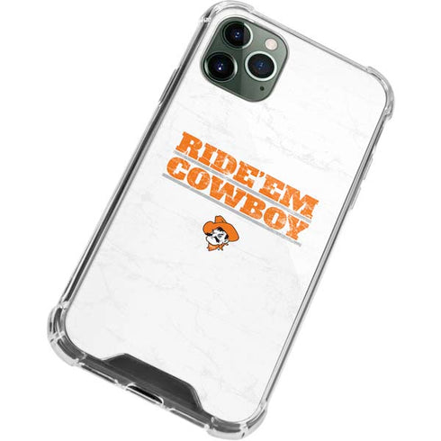 Oklahoma State University OSU Ride Em Cowboy iPhone 11 Pro Max Clear Case