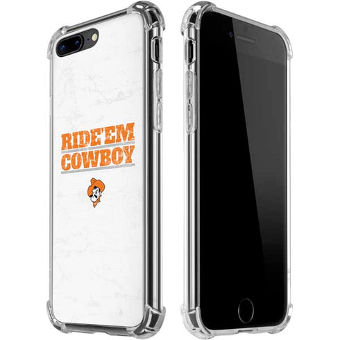 Oklahoma State University OSU Ride Em Cowboy iPhone 7/8 Plus Clear Case