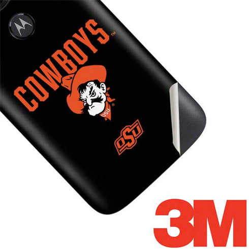 Oklahoma State University OSU Ride Em Cowboy Moto E5 Play Skin