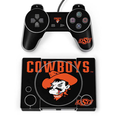 Oklahoma State University OSU Ride Em Cowboy PlayStation Classic Bundle Skin