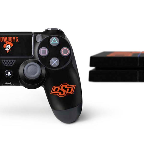 Oklahoma State University OSU Ride Em Cowboy PS4 Console and Controller Bundle Skin