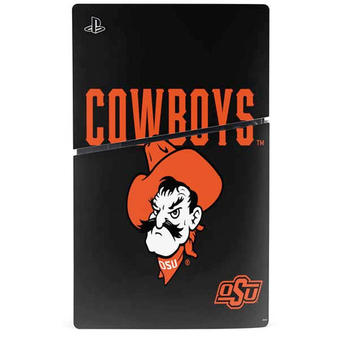 Oklahoma State University OSU Ride Em Cowboy PS5 Slim Digital Edition Bundle Skin