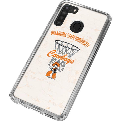 Oklahoma State University OSU Cowboys Galaxy A21 Clear Case