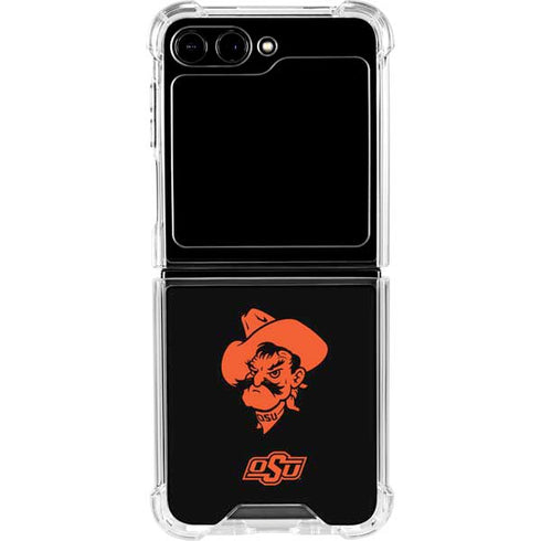Oklahoma State University OSU Cowboys Galaxy Z Flip5 5G Clear Case