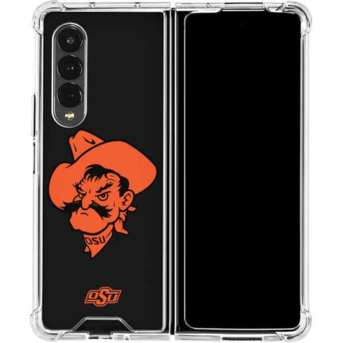 Oklahoma State University OSU Cowboys Galaxy Z Fold4 5G Clear Case