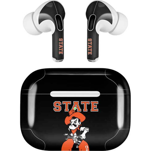 Oklahoma State University OSU Cowboys Orange Apple AirPods Pro Skin