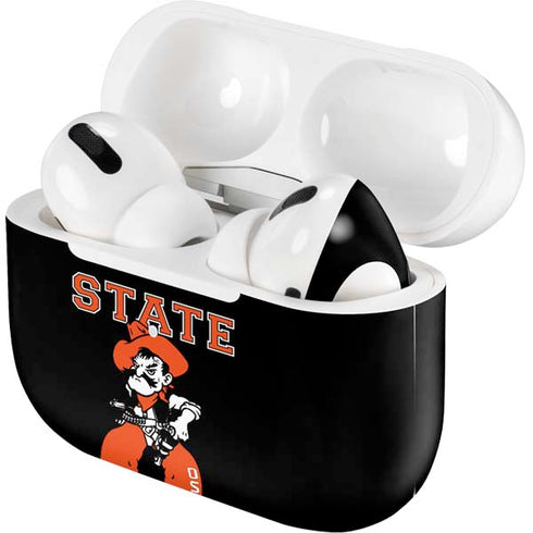 Oklahoma State University OSU Cowboys Orange Apple AirPods Pro Skin