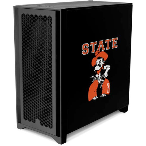 Oklahoma State University OSU Cowboys Orange Corsair 4000D Tempered Glass Mid-Tower ATX Case Skin