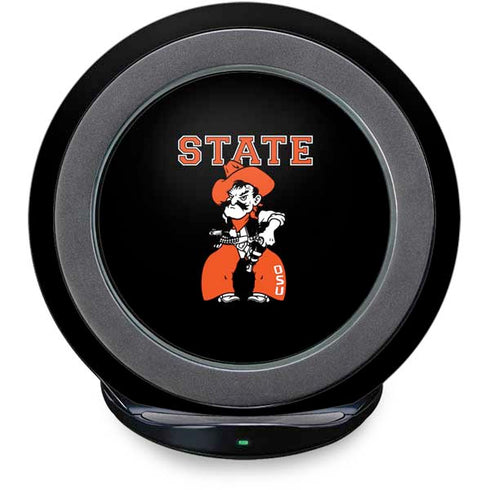 Oklahoma State University OSU Cowboys Orange Fast Charge Wireless Charging Stand Skin