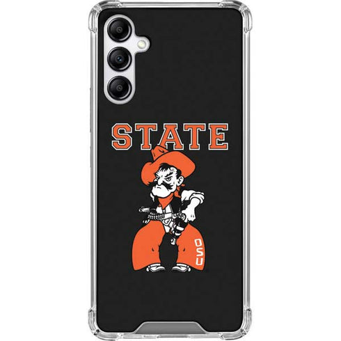 Oklahoma State University OSU Cowboys Orange Galaxy A14 5G Clear Case