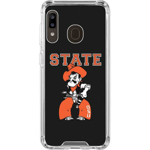Oklahoma State University OSU Cowboys Orange Galaxy A30 Clear Case