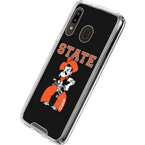 Oklahoma State University OSU Cowboys Orange Galaxy A30 Clear Case