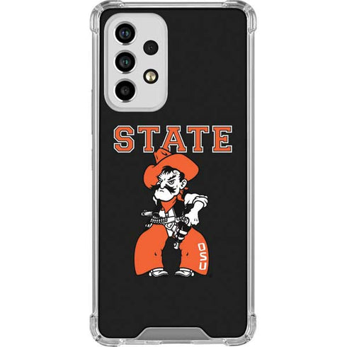 Oklahoma State University OSU Cowboys Orange Galaxy A53 5G Clear Case