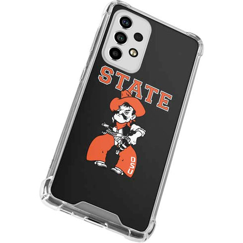 Oklahoma State University OSU Cowboys Orange Galaxy A53 5G Clear Case