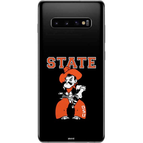 Oklahoma State University OSU Cowboys Orange Galaxy S10 Plus Skin